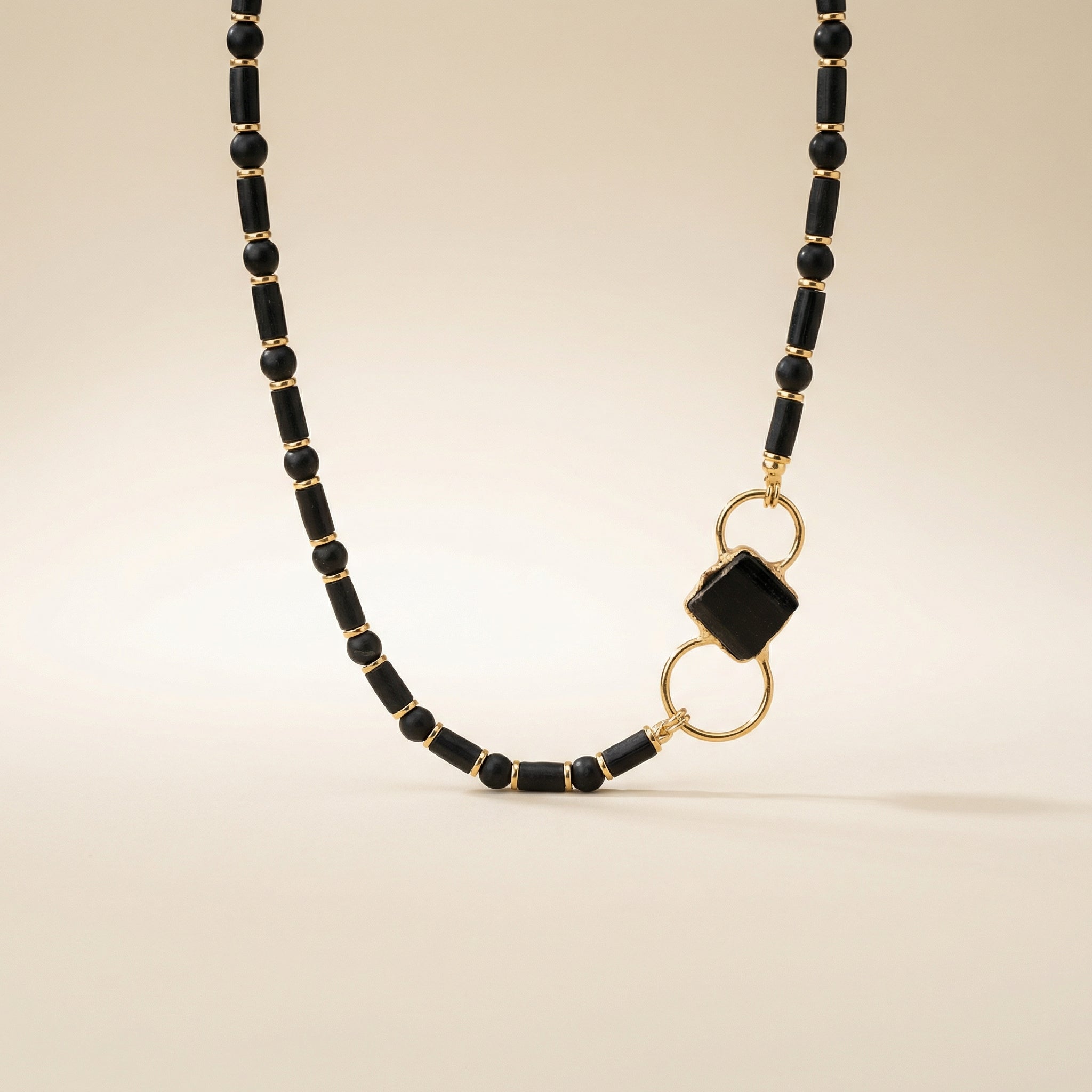 Turmalin Naturstein Set - Halskette & Armband