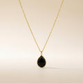 Obsidian Halskette Sanfter Tropfen