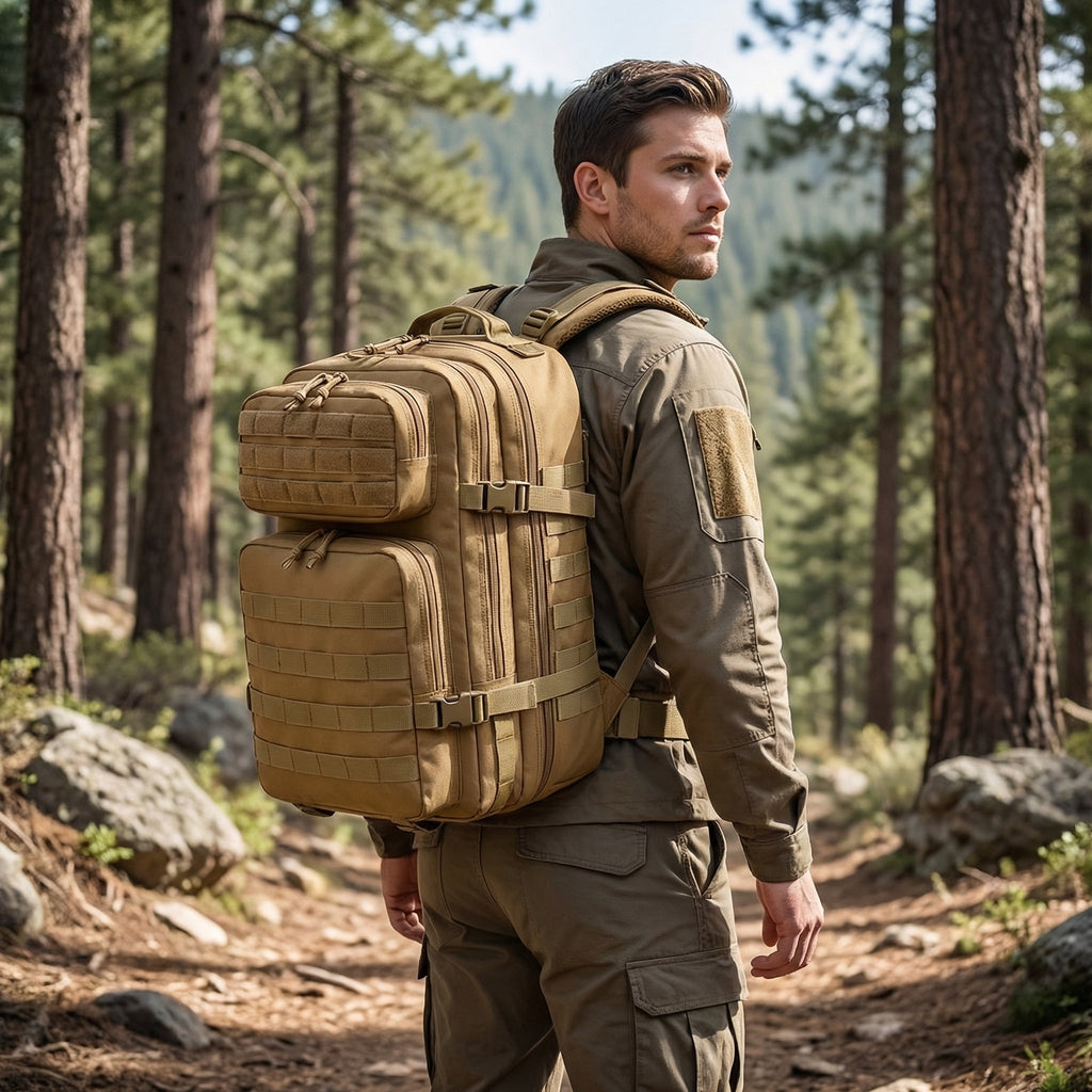 45L Outdoor-Rucksack – geräumig, MOLLE-System