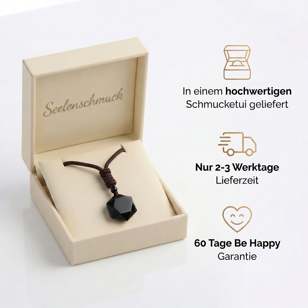 Obsidian Halskette - Schutz Talisman