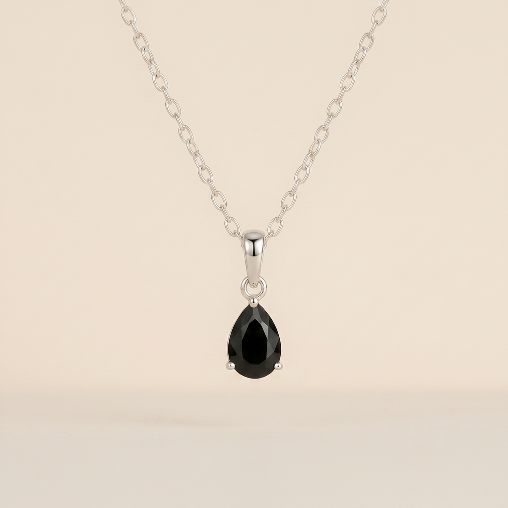 Obsidian Halskette - Tropfenform