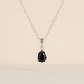 Obsidian Halskette - Tropfenform