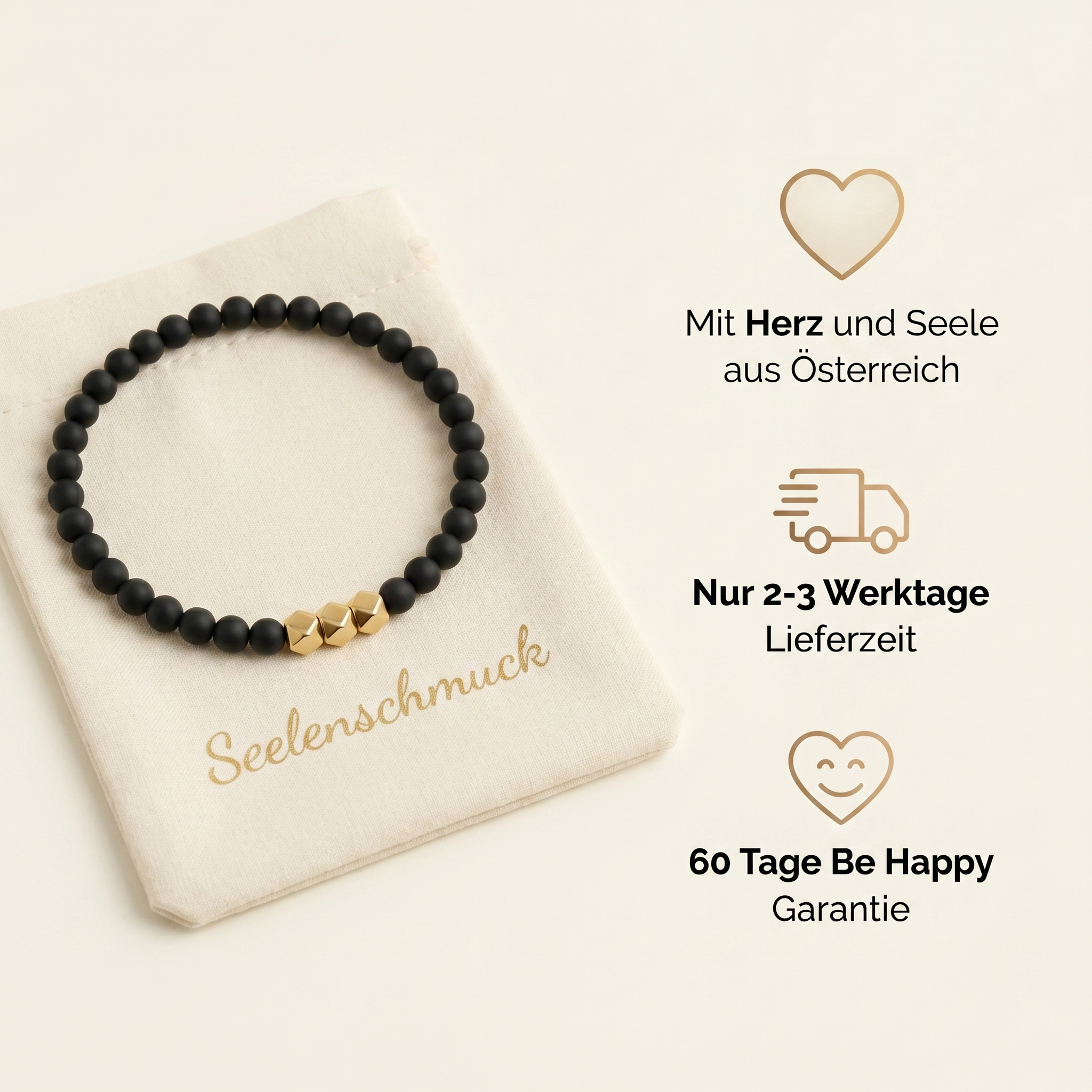 Obsidian Armband