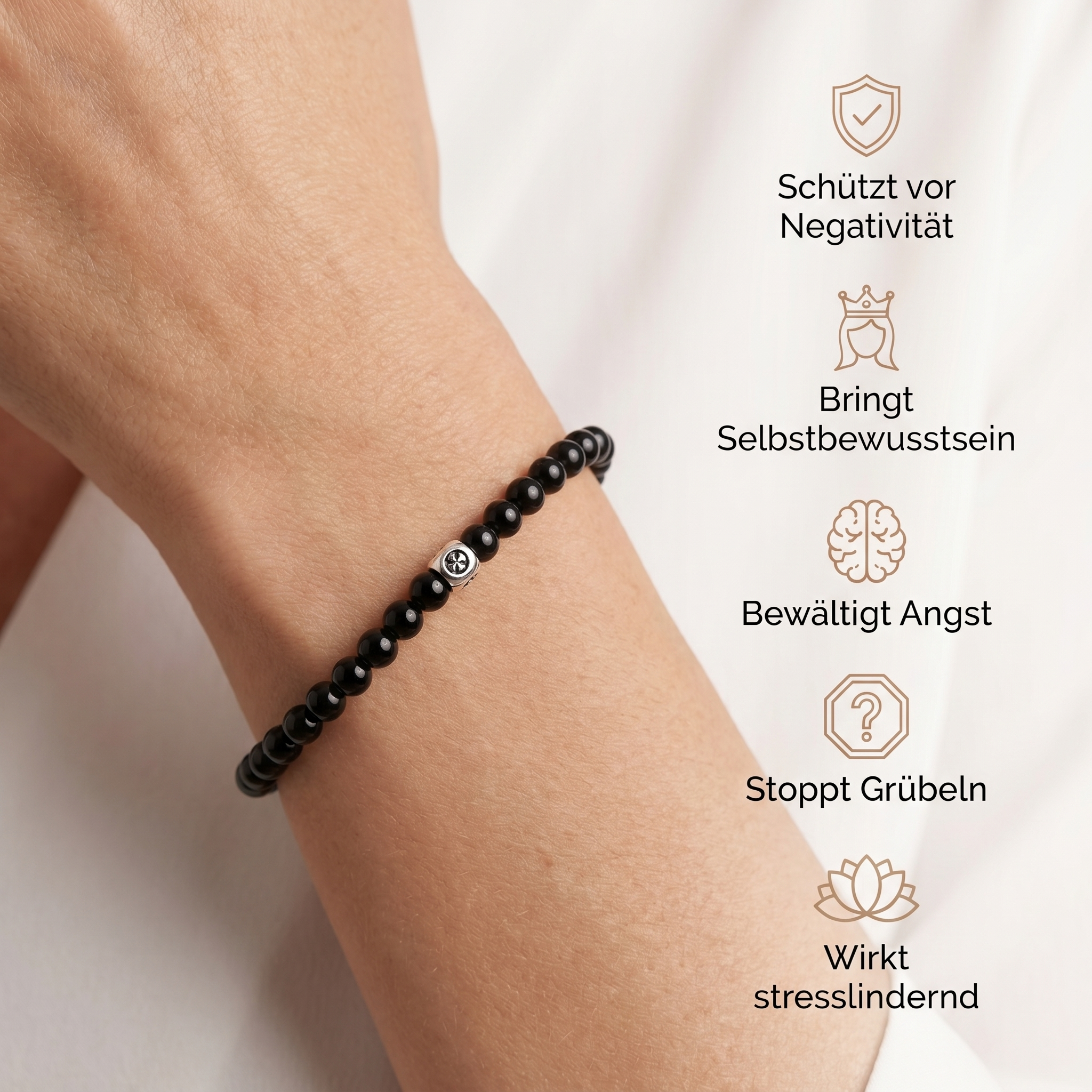 Obsidian Armband - Perlen