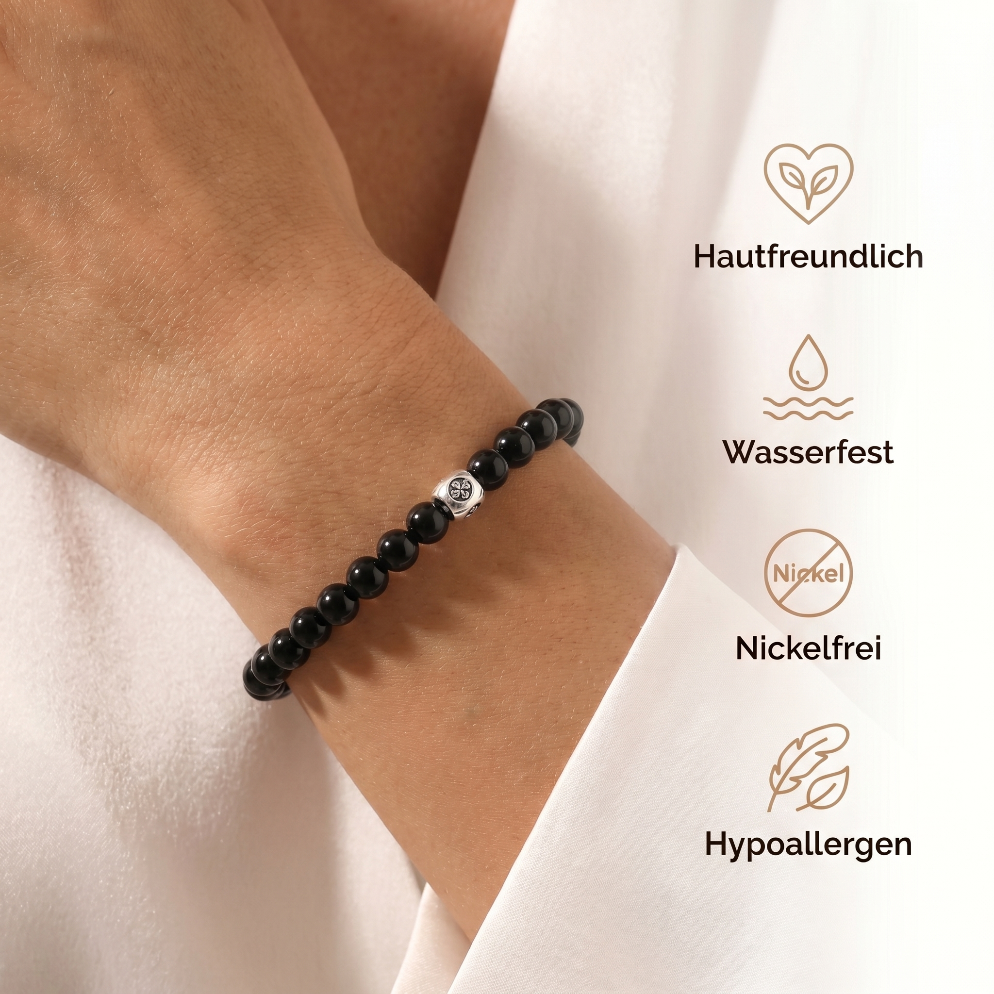 Obsidian Armband - Perlen