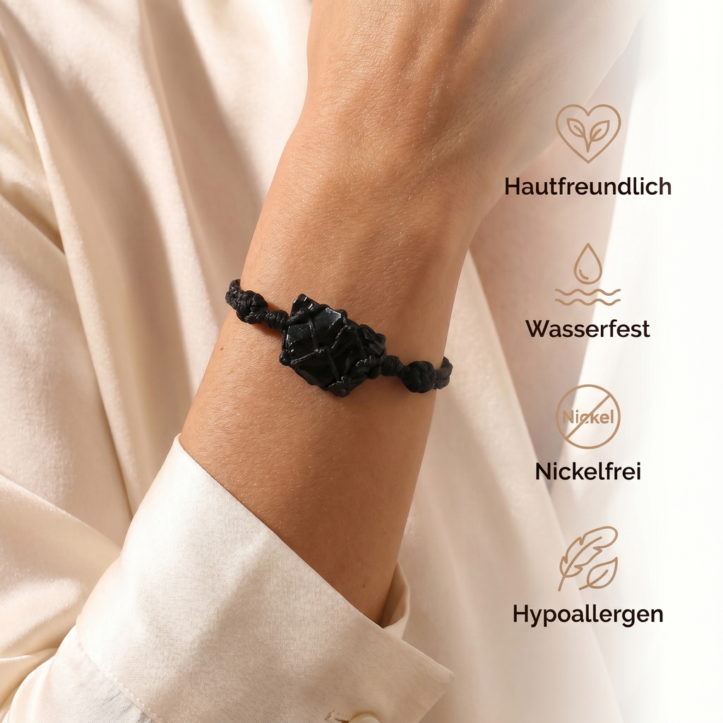 Obsidian Armband - Natur Stein