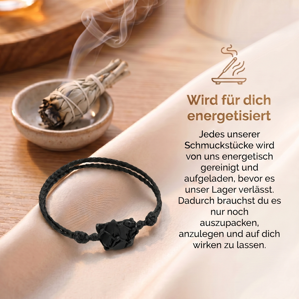 Obsidian Armband - Natur Stein