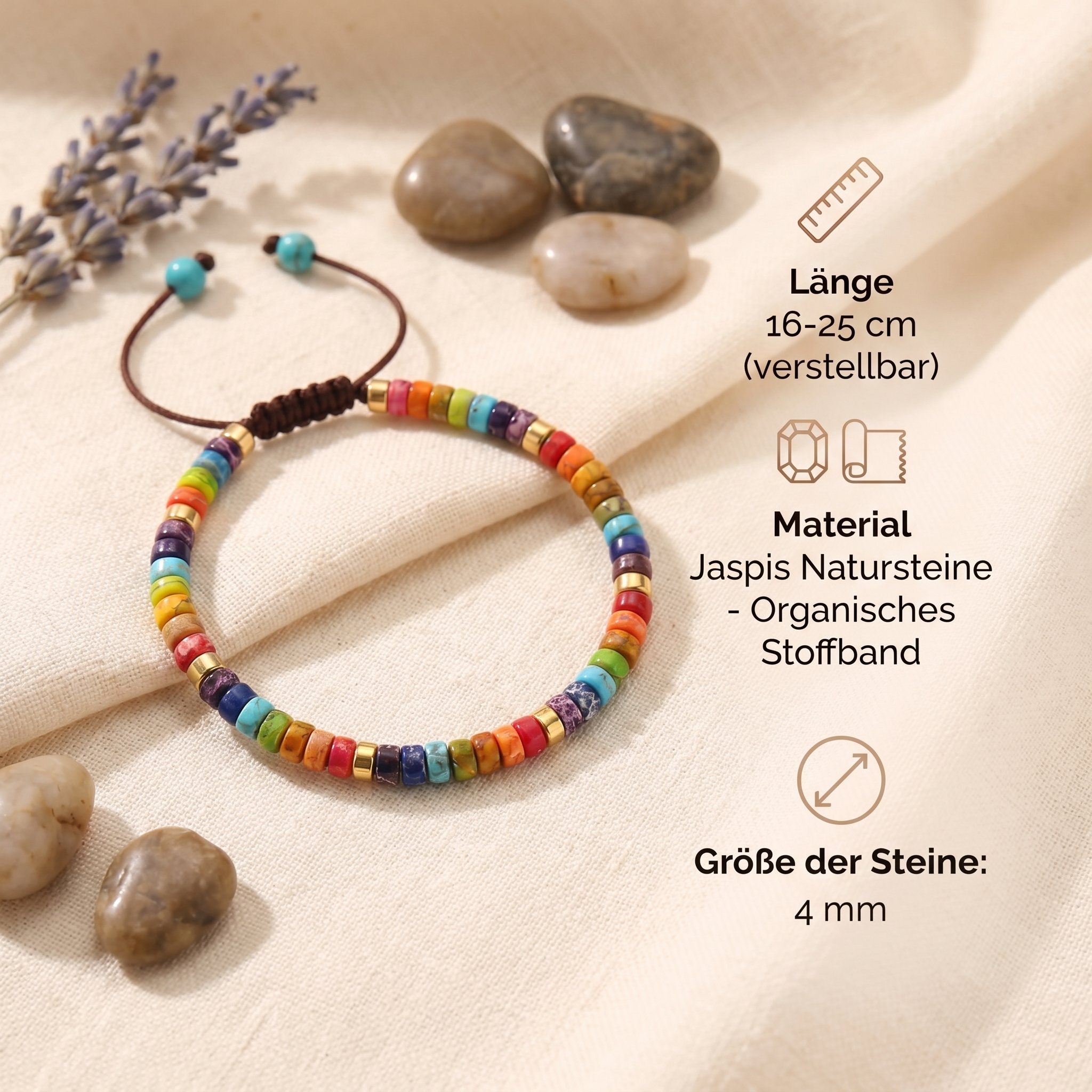Jaspis Chakren Starterset - Armband & Halskette