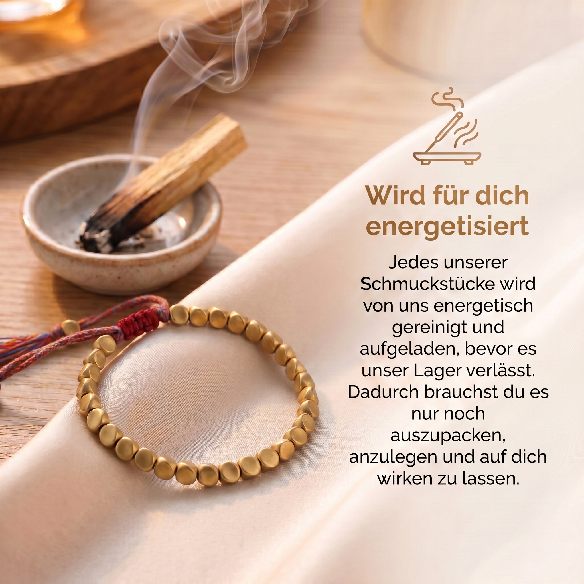 Tibetisches Kupfer Glücksarmband