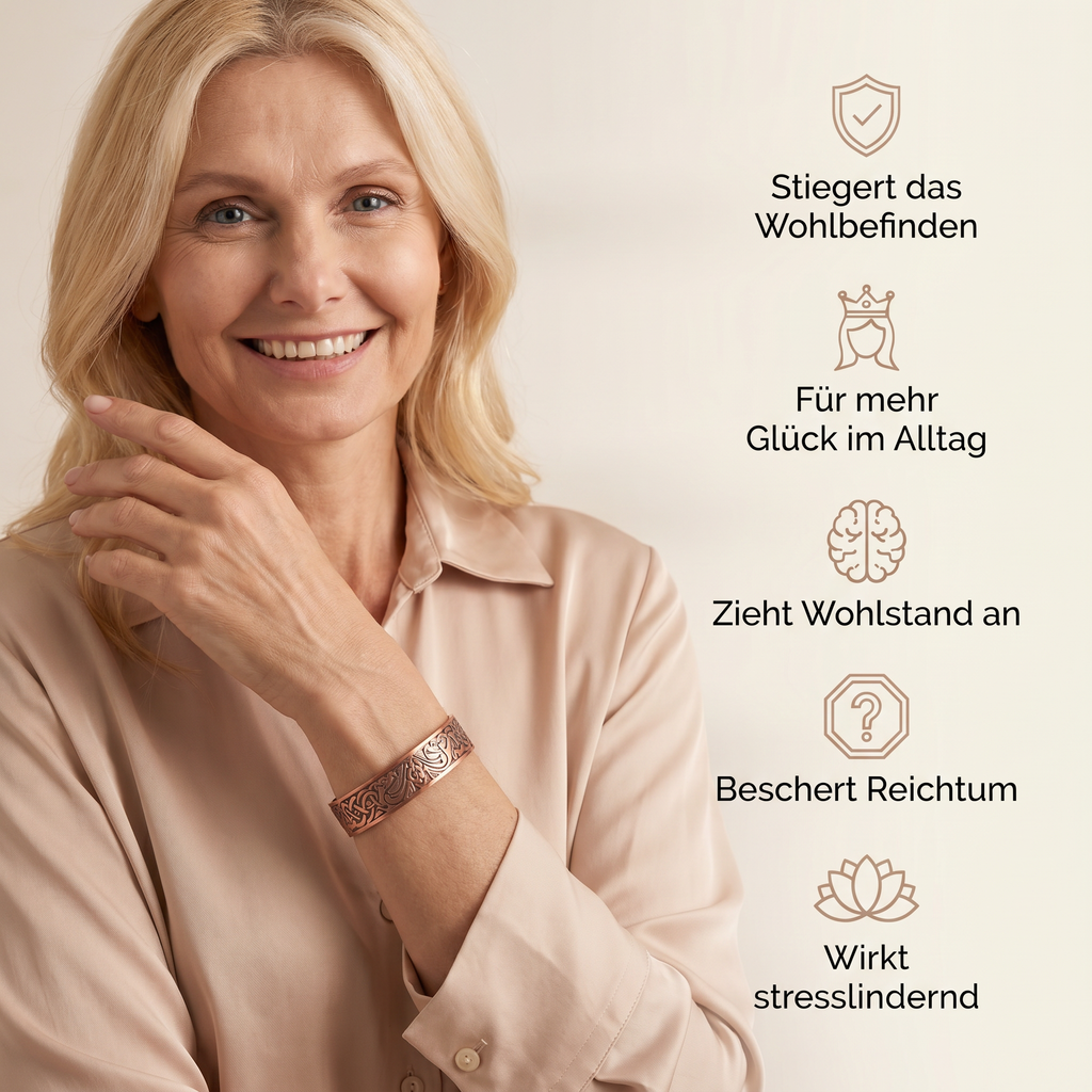 Tibetischer Glücks Armreif aus Kupfer
