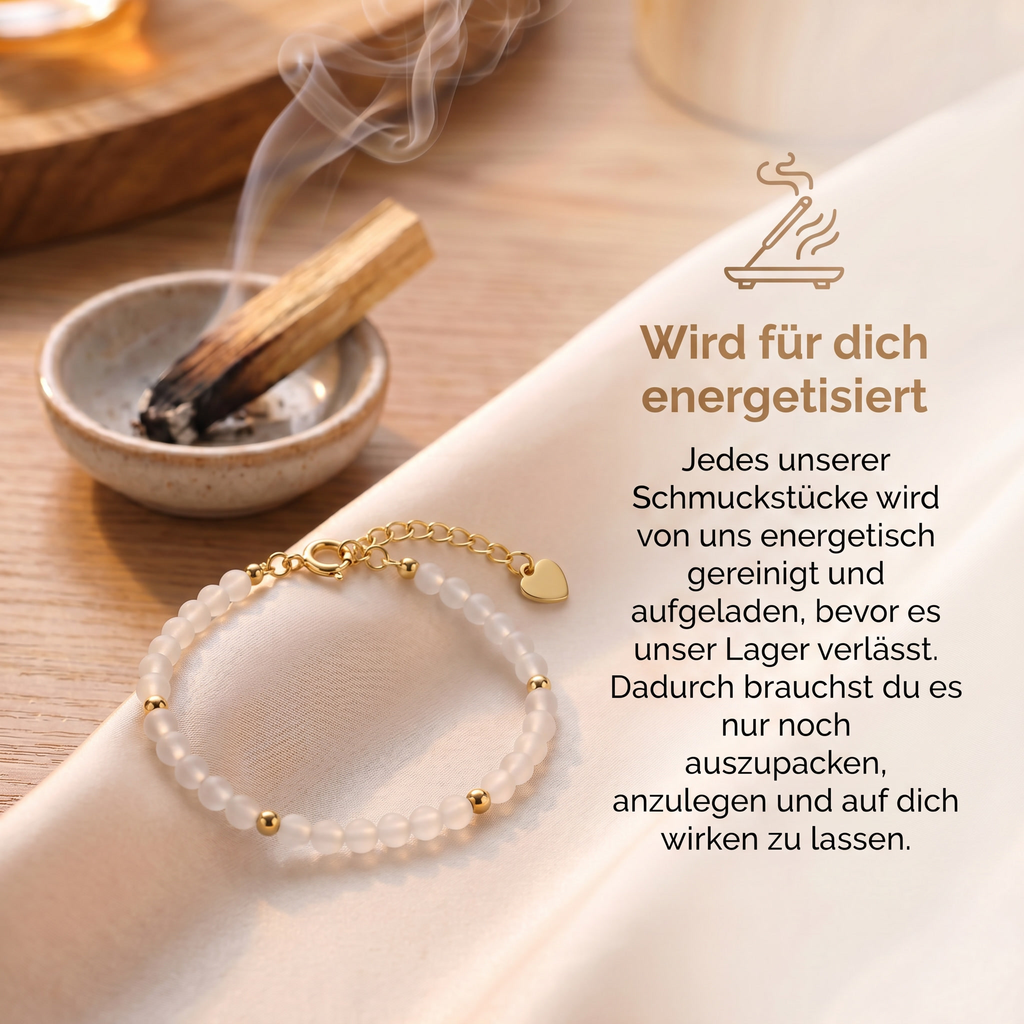 Mondstein Perlenarmband