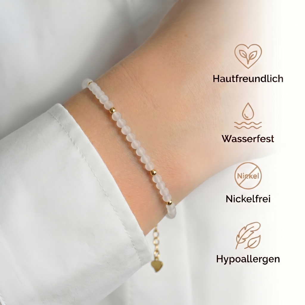 Mondstein Perlenarmband