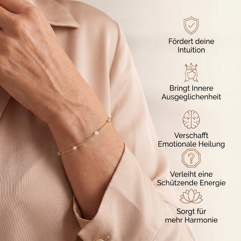 Mondstein Armband - Gold