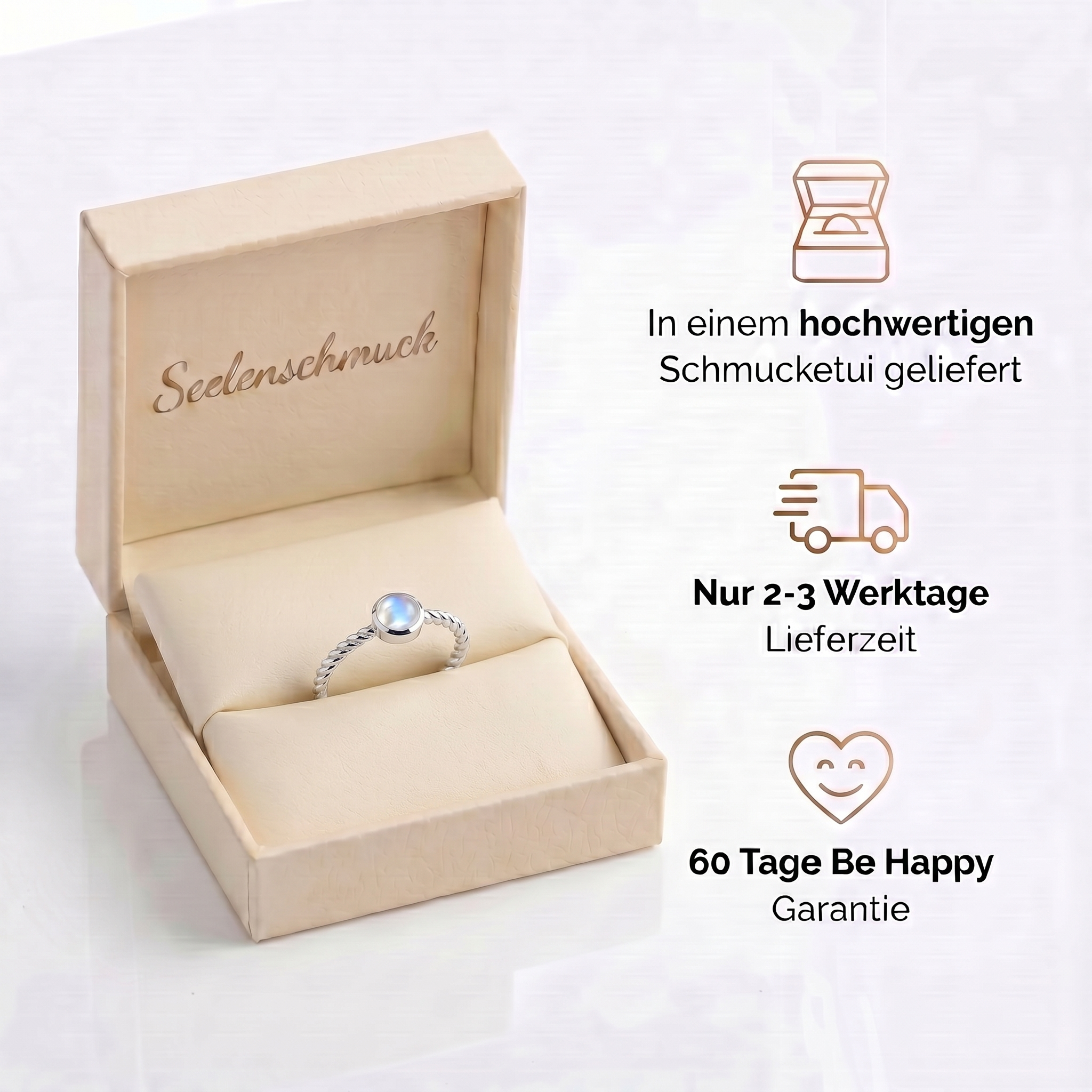 Mondstein Ring - Auge