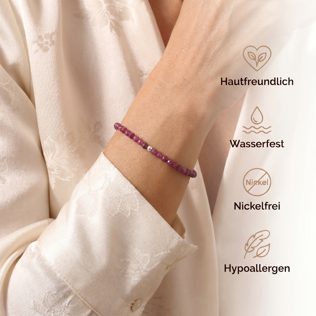 Rubin Armband - Perlen