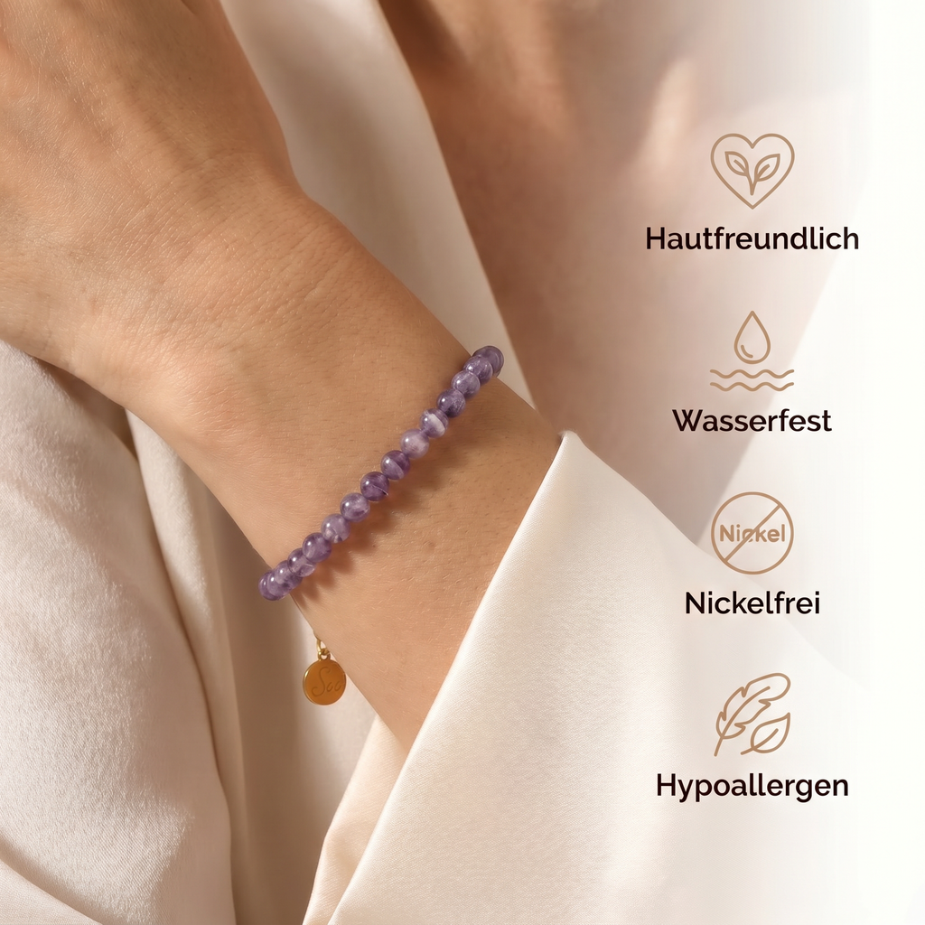Amethyst Armband - 18K Legierung