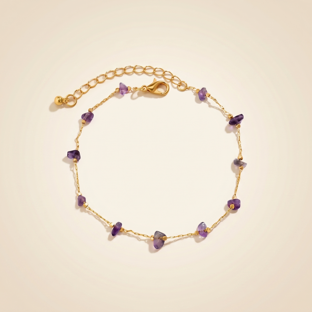 Amethyst Set - Halskette & Armband