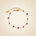 Amethyst Armband - Naturperlen S925 Silber - legiert