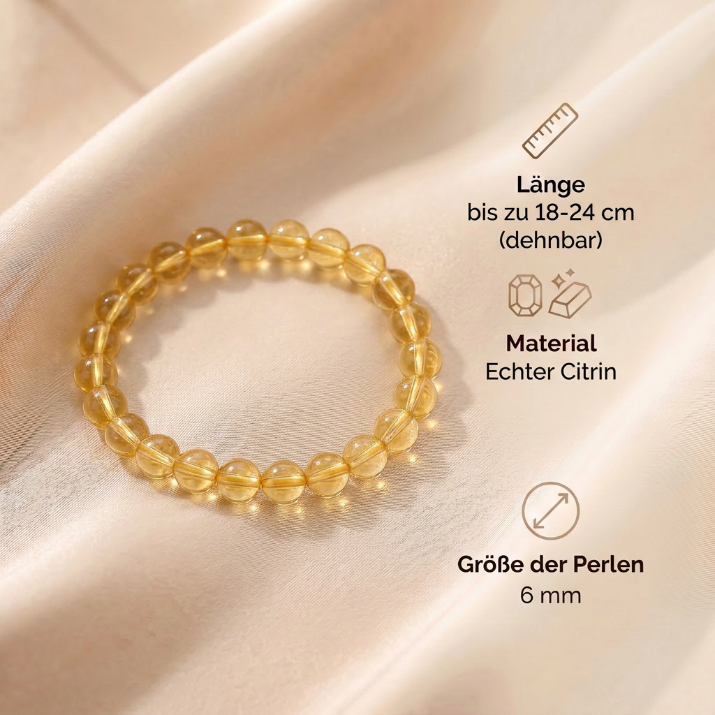 Citrin Armband - Lebensfreude