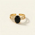 Obsidian Ring - Doppelring