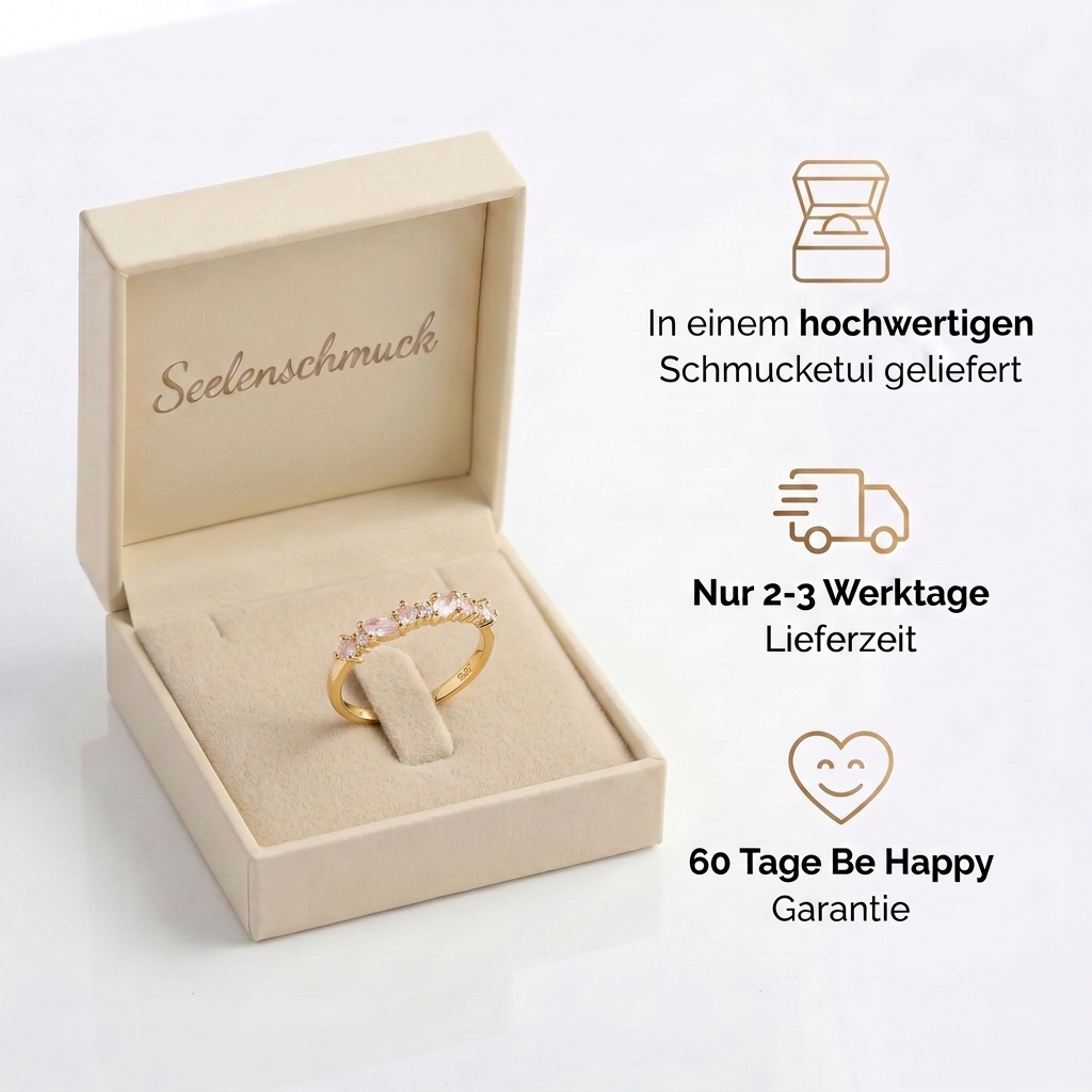 Rosenquarz Ring - Natursteine