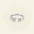 Zirkon Ring - Schmetterlinge