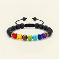 7 Chakren Lava Armband