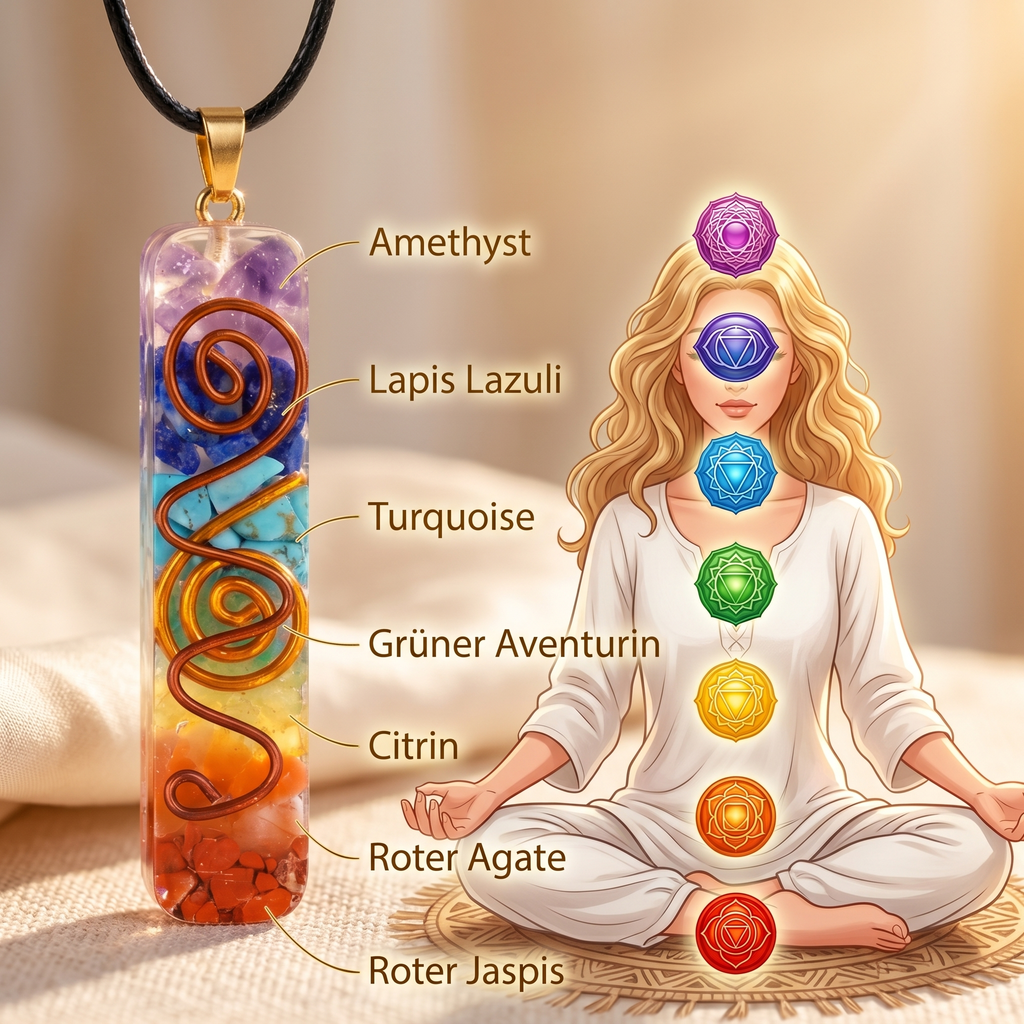 7 Chakra Orgonit Halskette