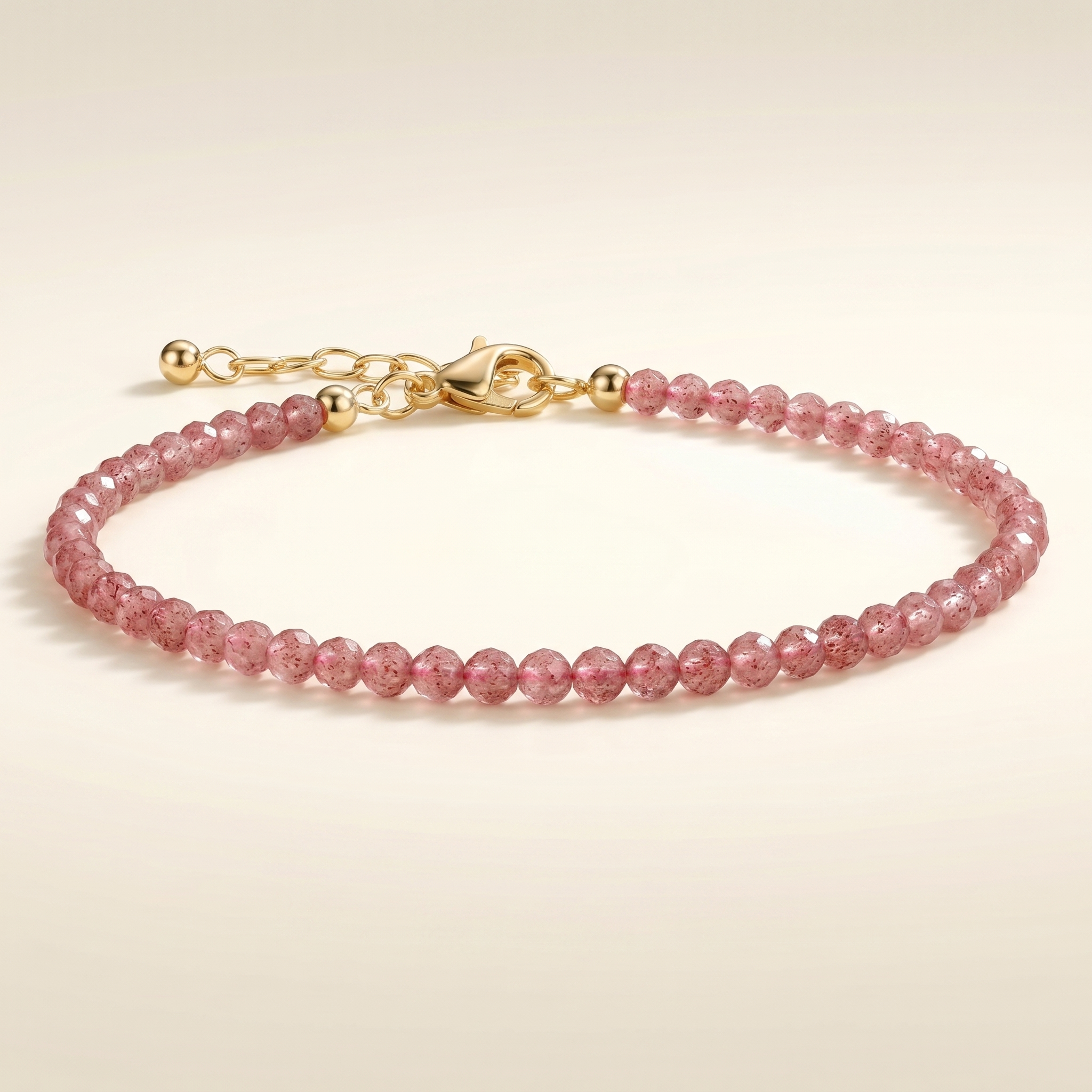 Rosenquarz Armband - Perlen