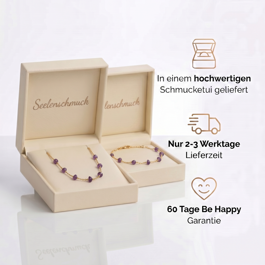 Amethyst Set - Halskette & Armband