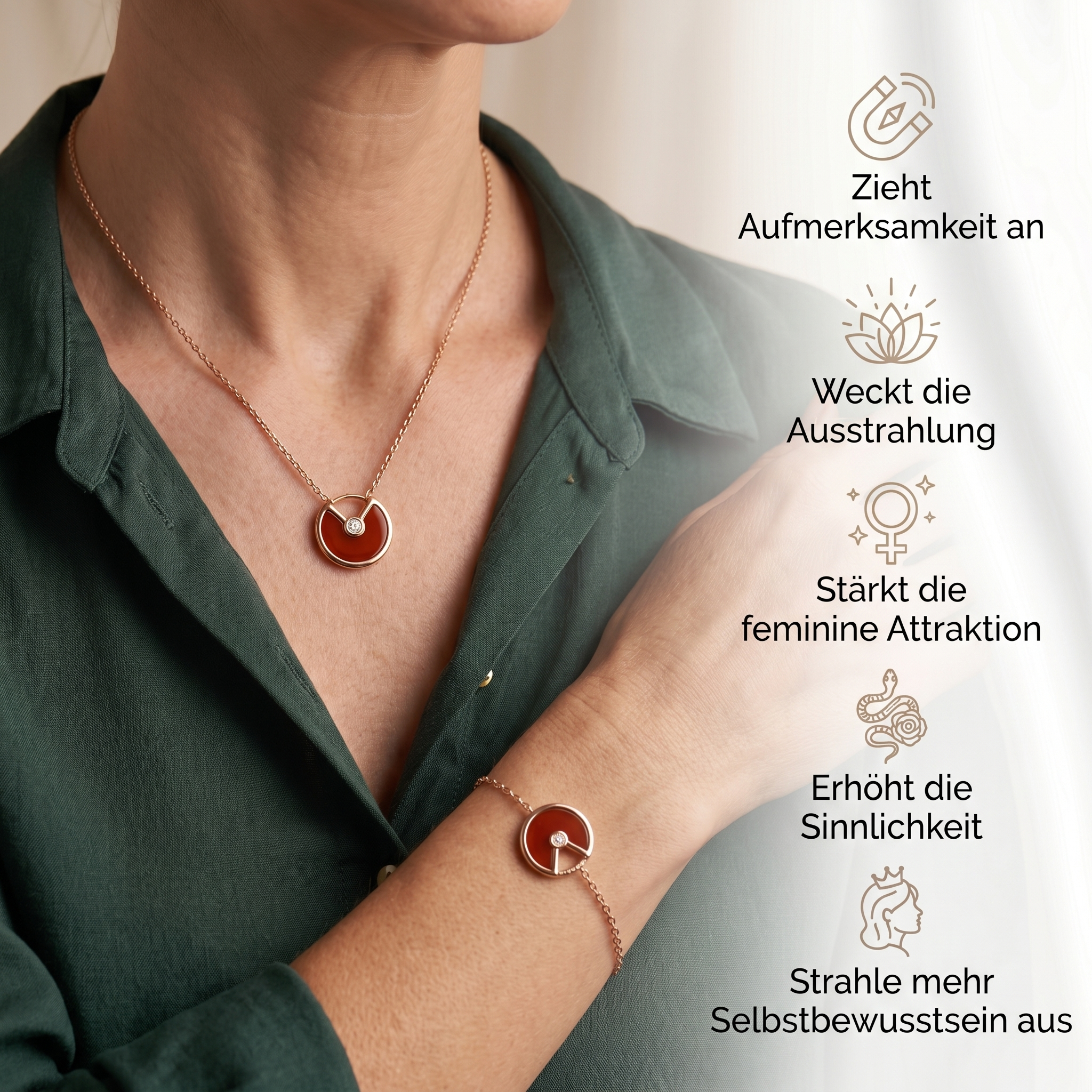 Karneol Anziehungs-Set + Gratis E-Book
