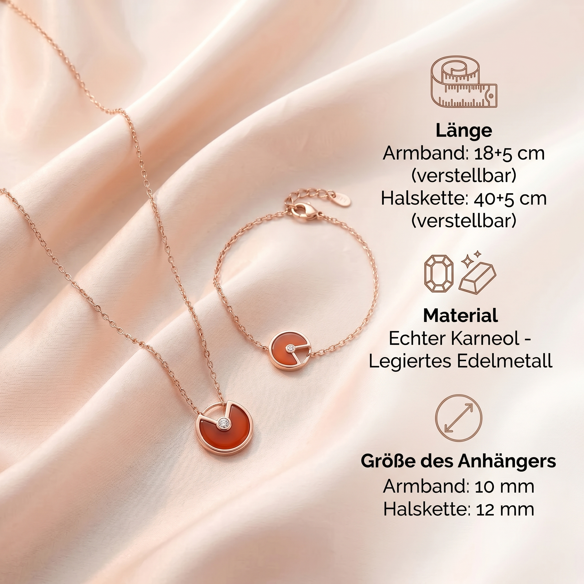 Karneol Anziehungs-Set + Gratis E-Book