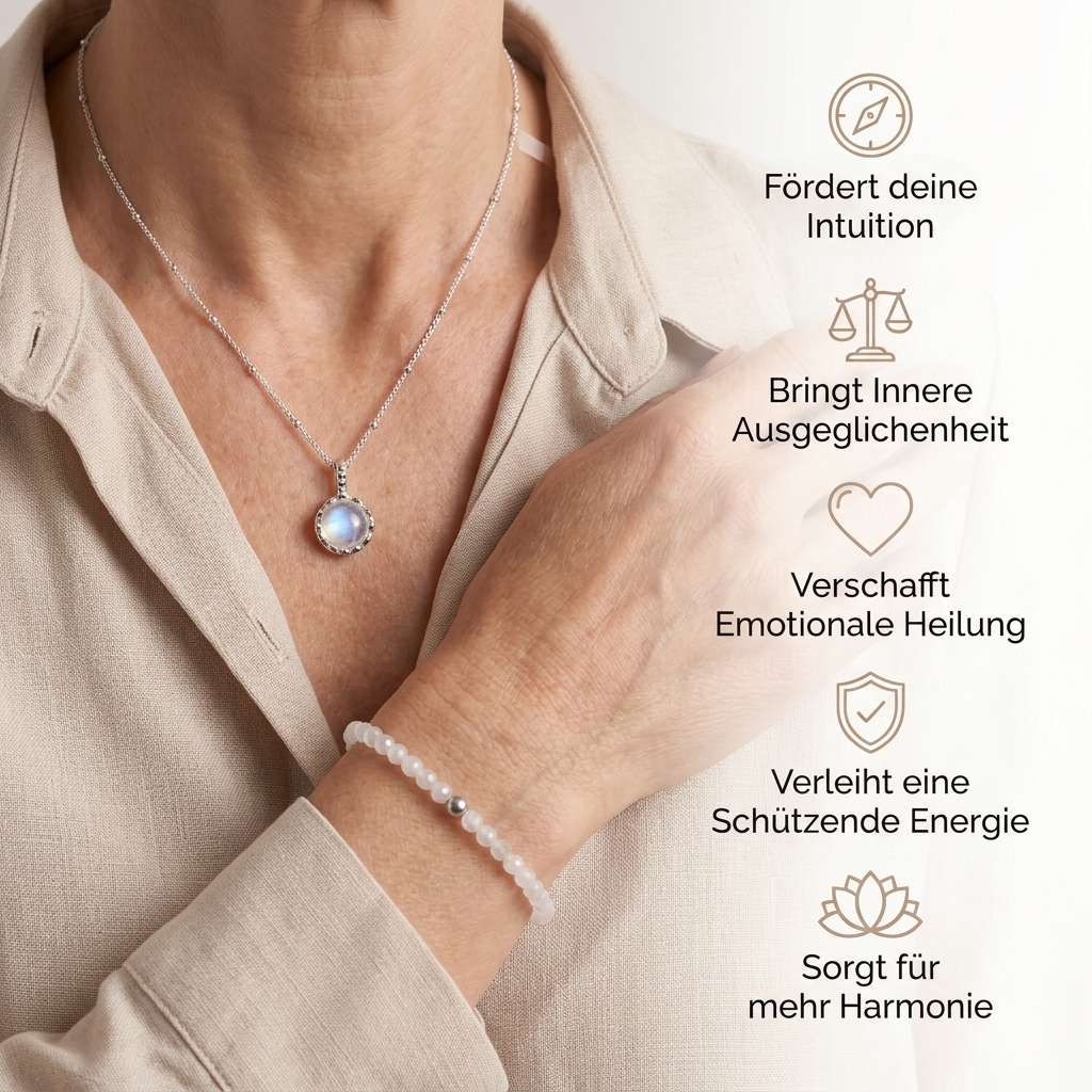 Mondstein Intuitions Set - Halskette & Armband