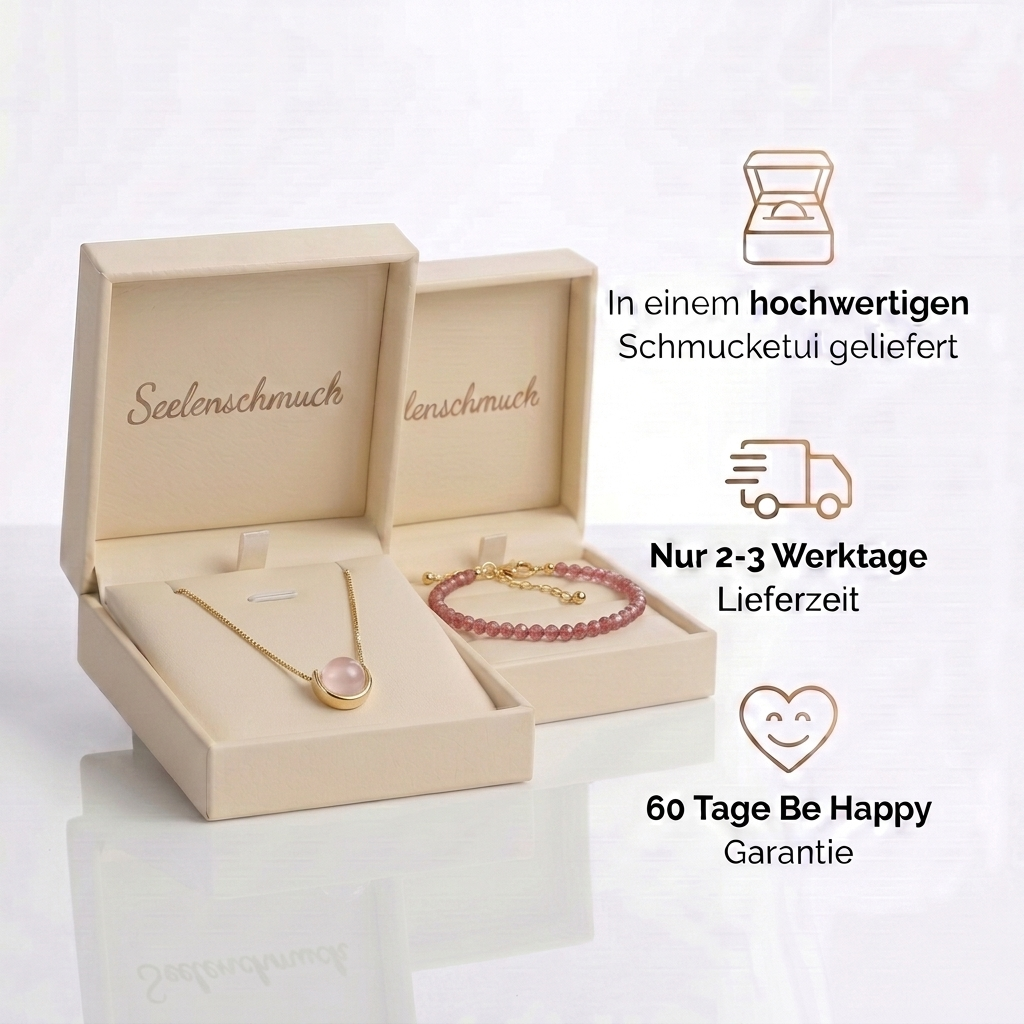 Rosenquarz Selbstliebe Set - Halskette & Armband