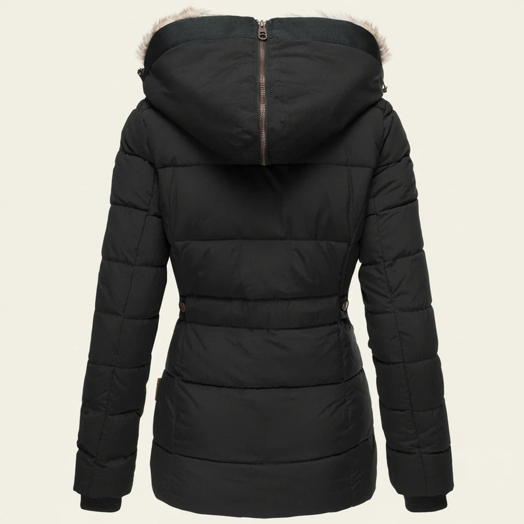 Winter-Steppjacke mit Kapuze für Damen