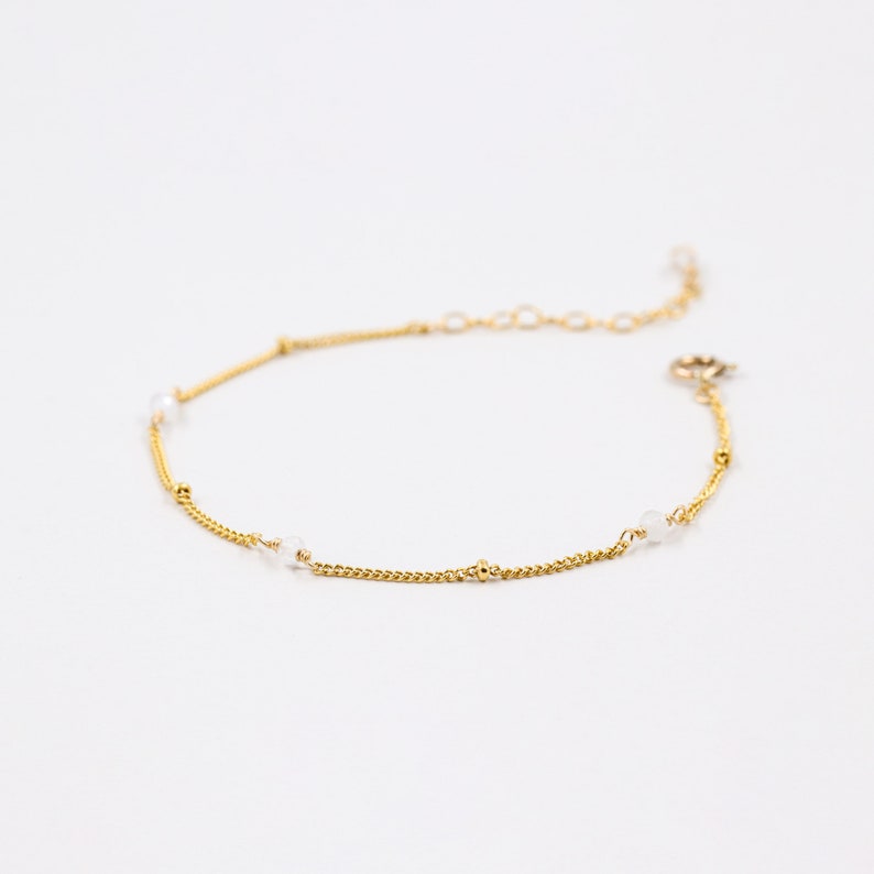 Mondstein Armband - Gold