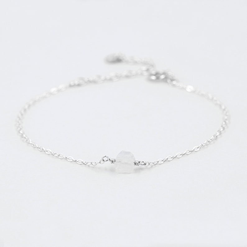Mondstein Armband - Unbearbeitet