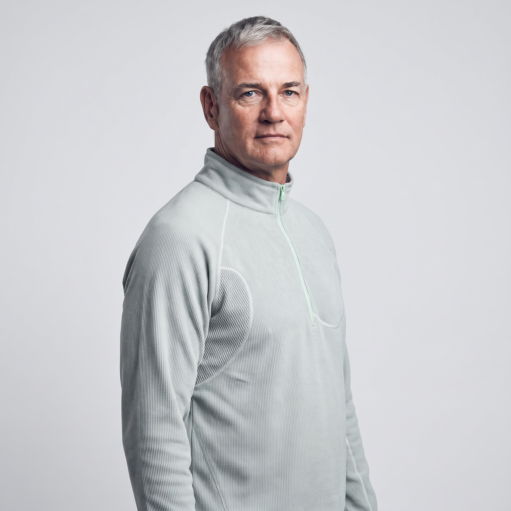 Herren Fleecejacke mit halbem Reißverschluss