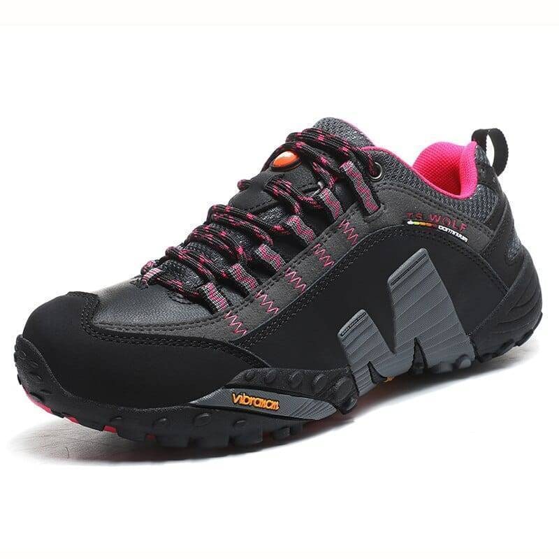 Herren-Wanderschuhe mit Stollensohle – Trekking und Trail, gepolsterter Schaftrand
