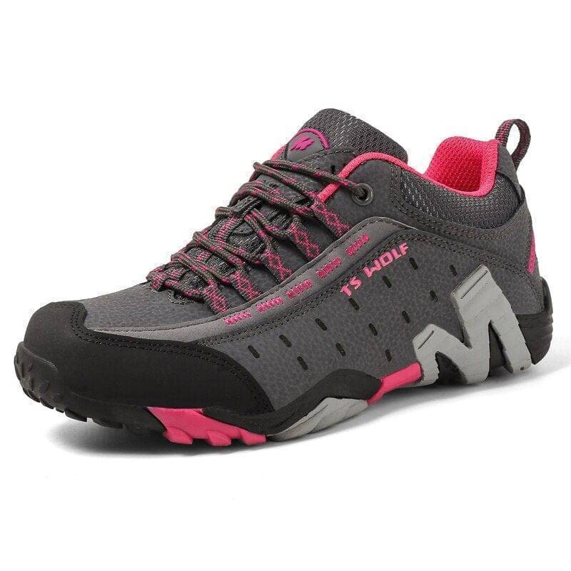 Herren-Wanderschuhe mit Stollensohle – Trekking und Trail, gepolsterter Schaftrand