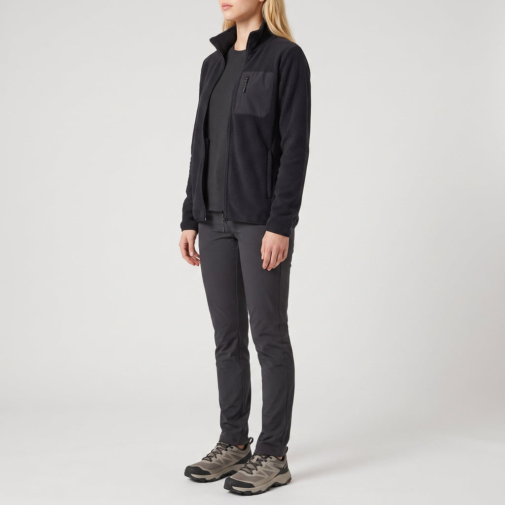 Damen Fleecejacke – durchgehender Reißverschluss zum Wandern