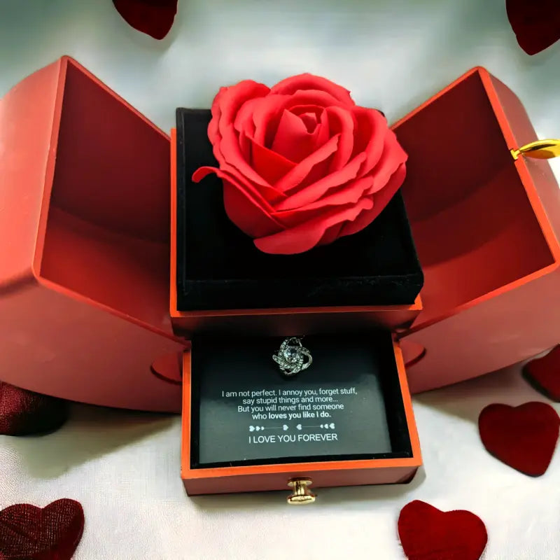 Clinbands Liebe Halskette Luxus Rose Box