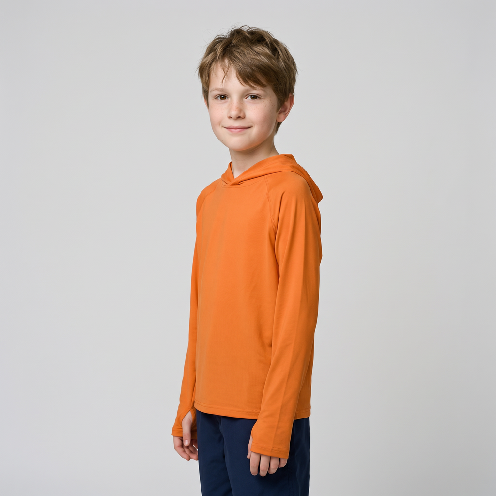 Kinder Sonnenhoodie UPF 50+ – langärmliges UV-Oberteil