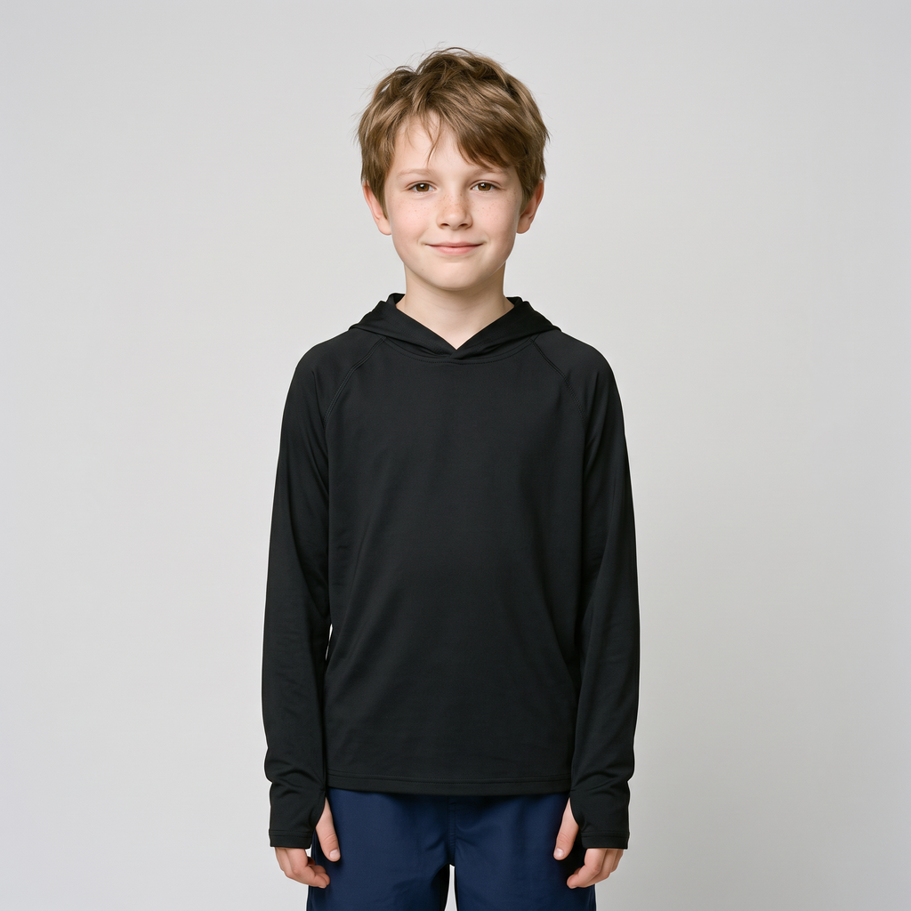 Kinder Sonnenhoodie UPF 50+ – langärmliges UV-Oberteil