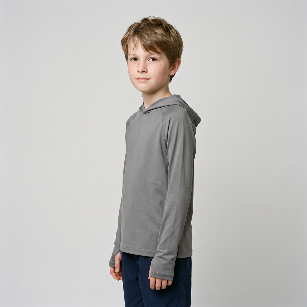 Kinder Sonnenhoodie UPF 50+ – langärmliges UV-Oberteil