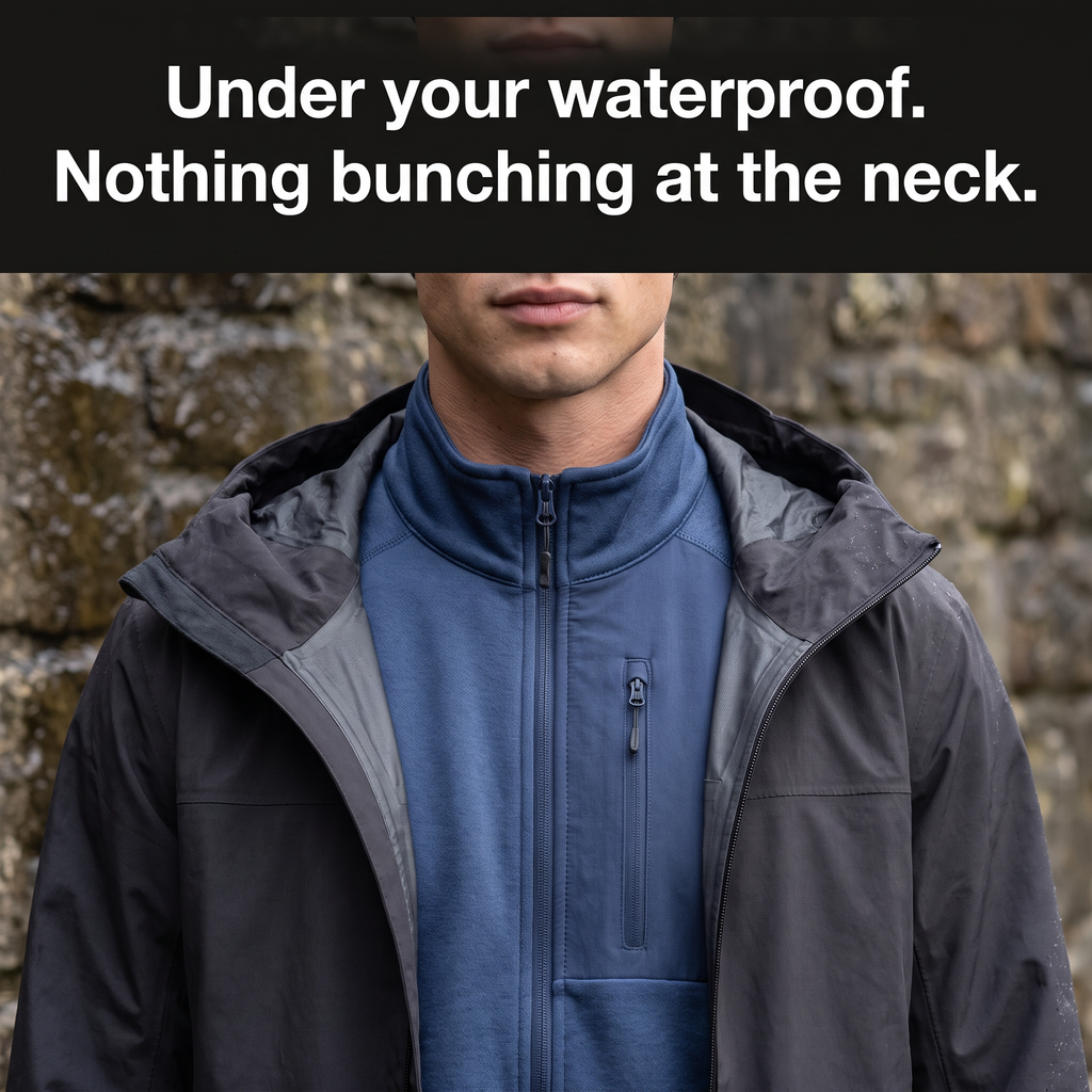 Herren Fleecejacke leicht – Zip-Fleece zum Wandern