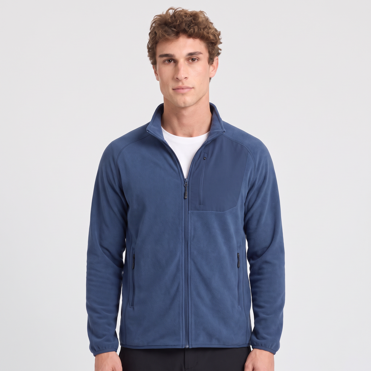 Herren Fleecejacke leicht – Zip-Fleece zum Wandern