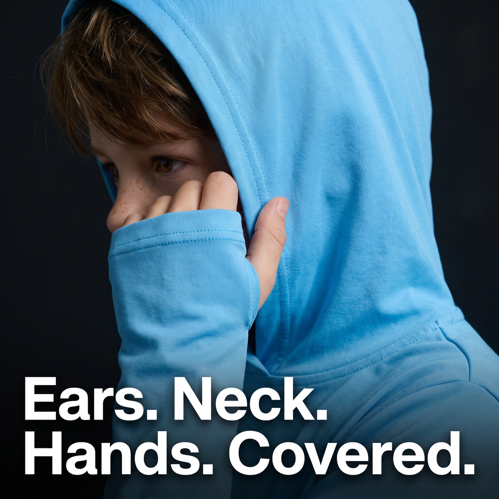 Kinder Sonnenhoodie UPF 50+ – langärmliges UV-Oberteil