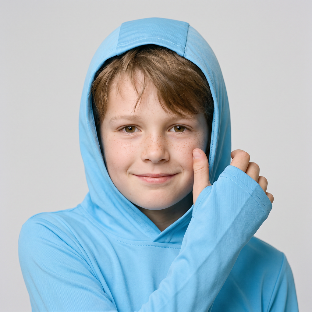 Kinder Sonnenhoodie UPF 50+ – langärmliges UV-Oberteil