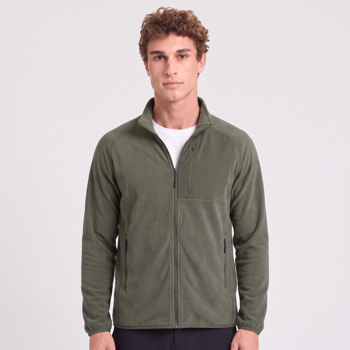 Herren Fleecejacke leicht – Zip-Fleece zum Wandern